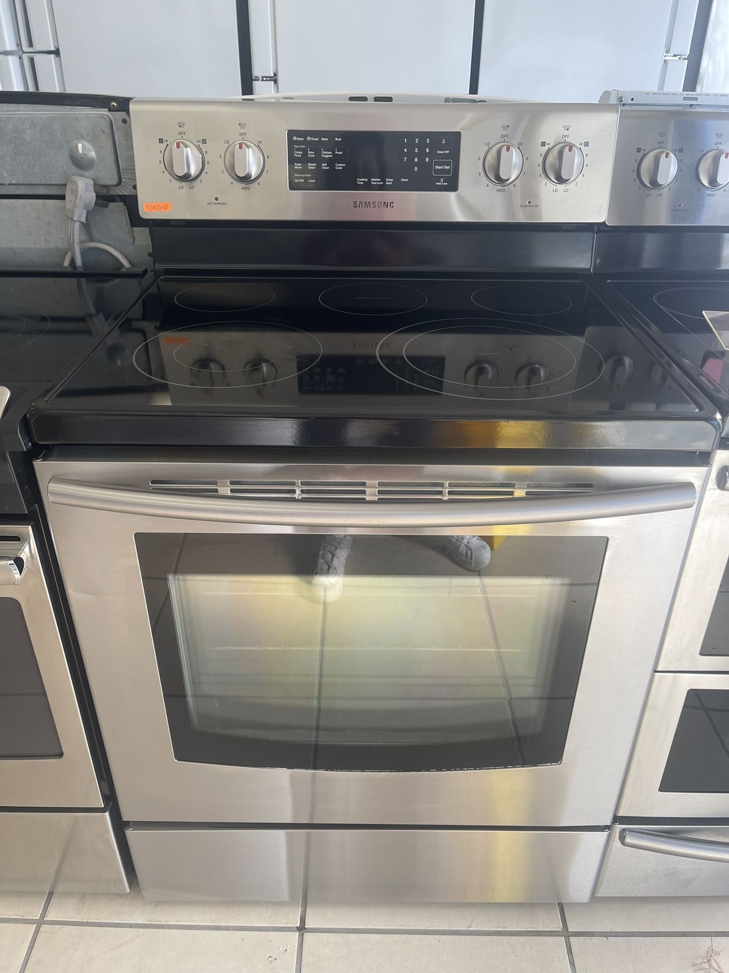 SAMSUNG GLASS TOP STOVE STAINLESS STEEL