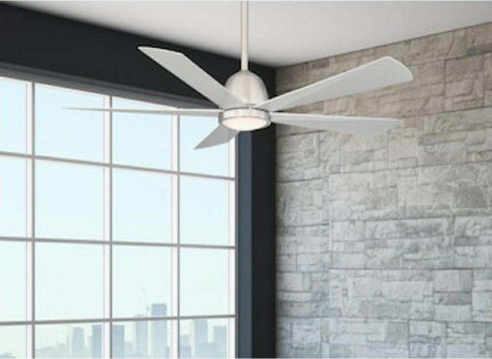 Minka Ceiling Fan Co. Galeventi 52-in Brushed Nickel LED Indoor Ceiling Fan with Light and Remote (5-Blade)

Model #84035

