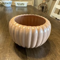 Vintage Bauer Pumpkin Rigged Bowl 4x6 Inch 1950’s 