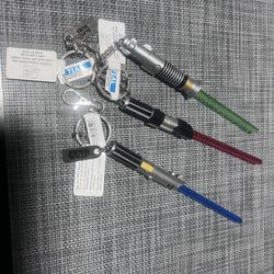 Star Wars Light Saber Key Chains