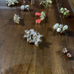 Assorted Earrings: Kate Spade, J Crew, Etc