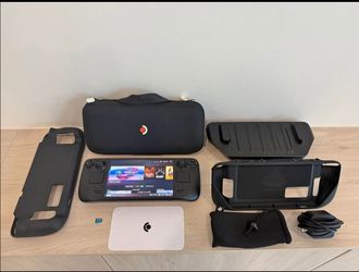 Valve SteamDeck OLED 1 TB HUGE BUNDLE - MINT (READ)