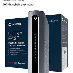 MOTOROLA MODEM ROUTER ULTRA FAST MG8702
