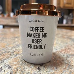 8.6oz Coffee Scented Ceramic Candle