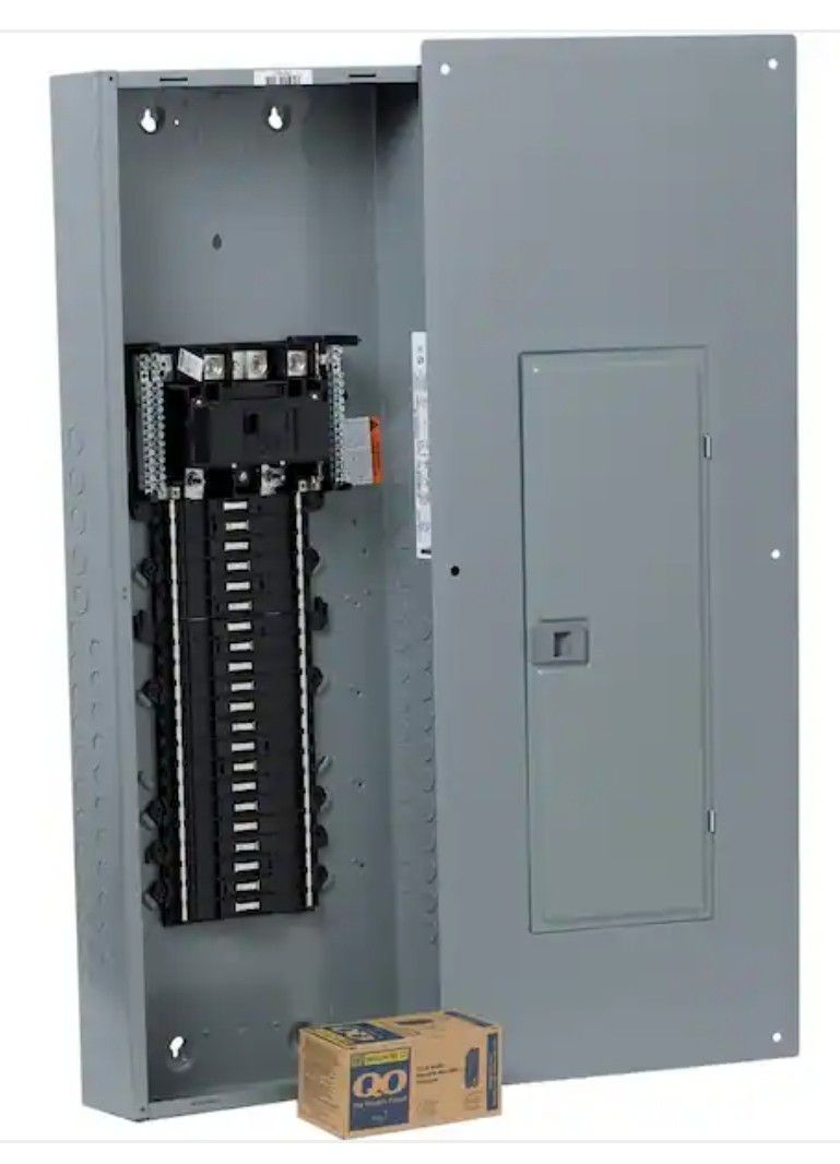 Square-D Main-Breaker Panel Box 200-Amp 42-Space 42-Circuit Indoor Load-Center.