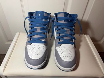 Air Jordan 1 Mid Cement True Blue