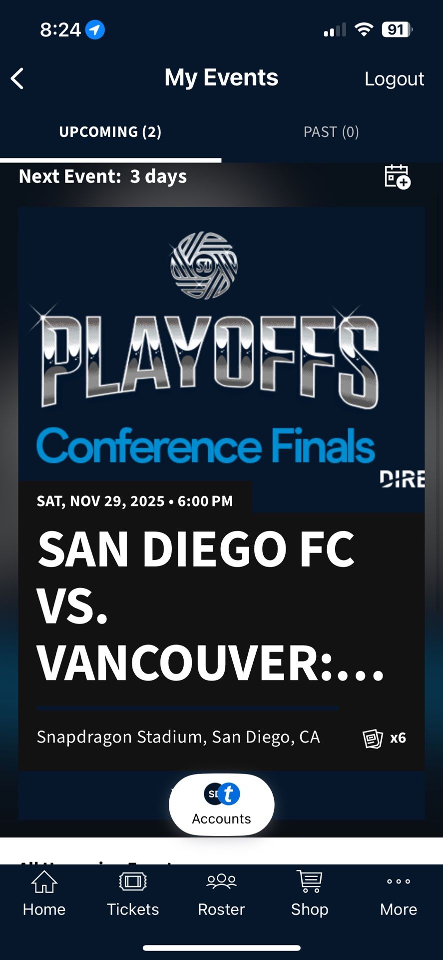 San Diego FC Playoff Tickets