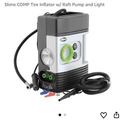 Slime Tire And Raft Air Compressor With Flashlight 