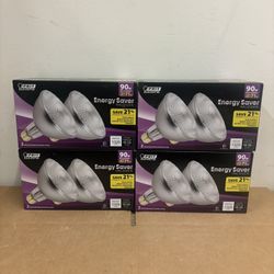 New 8-Pack 90W Replacement Energy Saver Halogen PAR38 Indoor/Outdoor Flood Bulbs