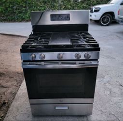 General Electric 30-Inch 5 Burner Freestanding Stainless Steel Gas Rannge Stovve