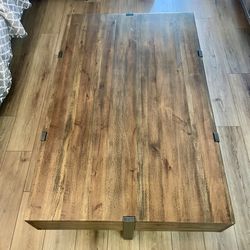 Oversized Solid Wood Coffee Table 54x34x18 - Sturdy! MSRP $549  