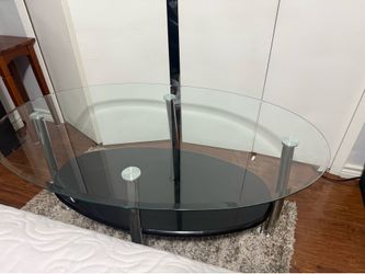 Glass coffee table