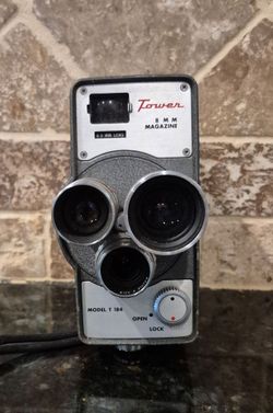 Vintage Sears (Tower) Triple Lens 8mm Movie Camera