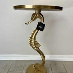 Seahorse Accent Table- Gold/ Metal