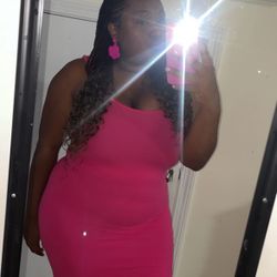 Hot Pink Dress. Size Medium.