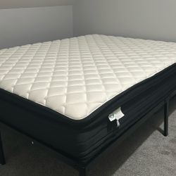 Queen Size Mattress + Queen Size Bed Frame