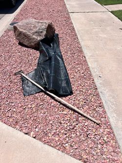 Free landscaping weed barrier. 6 ft by not sure how much is left on roll