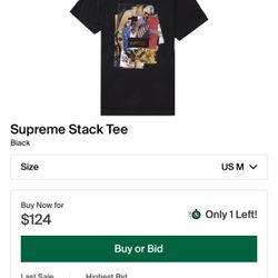 Supreme Slack Tee Black Size M