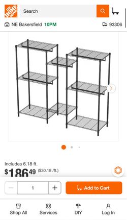 White Wire Metal Storage Shelving Unit