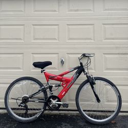 Mongoose DXR – 26” wheels Full-Suspension Mountain Bike – 21 Speed Bicycle