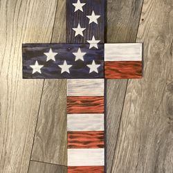 American Flag Cross 