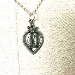 Silver Bird Pendant Necklace 