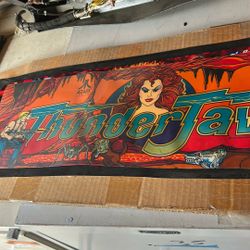 Atari Thunder Jaws Arcade Original Translight Marquee 