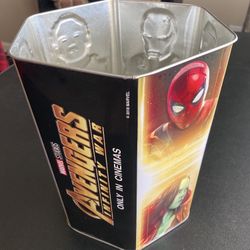 Rare Limited Avengers Infinity War Popcorn Bucket Spider-man Marvel MCU