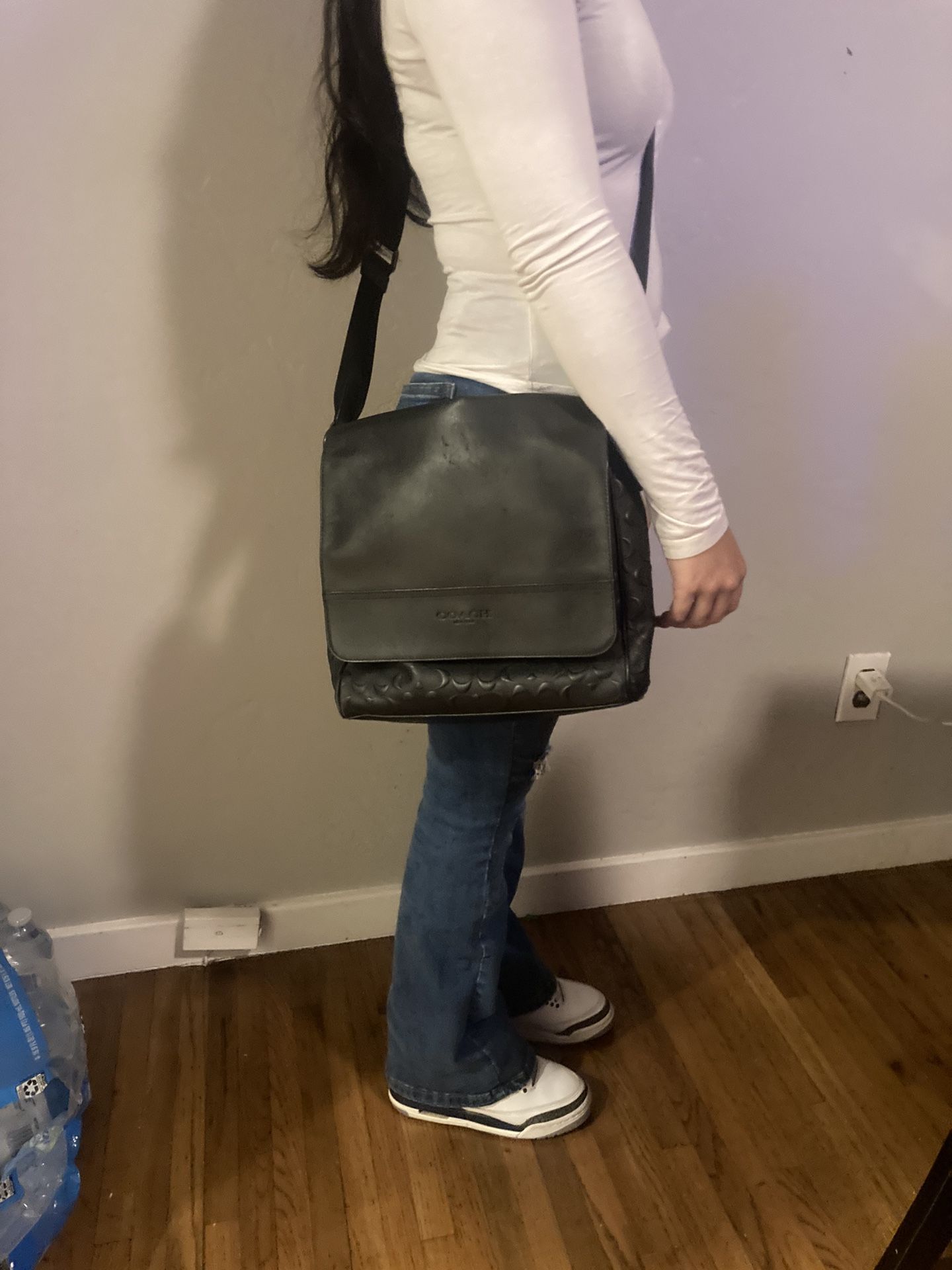 Coach Houston Map Bag