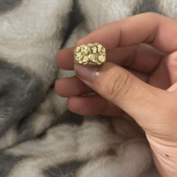 14K Golden Nugget Ring 