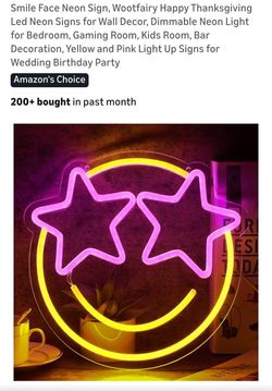 Neon Sign Smiley Face