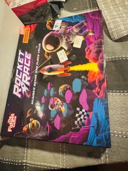 Rocket Race Math Board Game! Read description! See all pics!