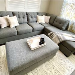 Sectional Couch w/ Ottoman