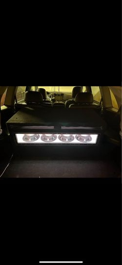 Quad 8” Subwoofer Box with Subs 4-8s