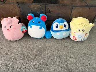 Lot of 4 pokemon squishmallows plush
