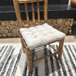 Toddler size log chair