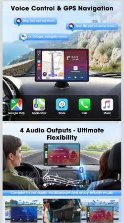 Carplay 9" screen mirror link.