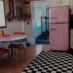 Big Chill Retro Refrigerator in Pink Lemonade