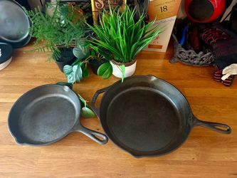 A Pair of Like New Lodge Cast Iron Skillets