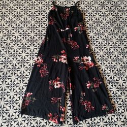 Flower Long Jump Suit Size L