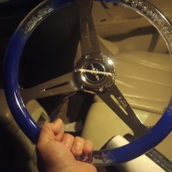 Nice Blue And Clear Steering Wheel 