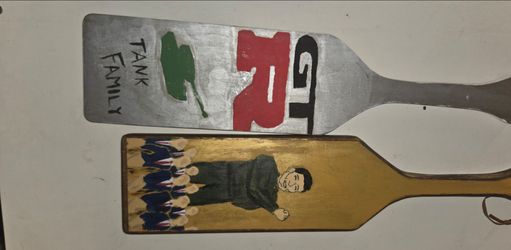 Custom Hand-Painted Decorative Fraternity/Sorority Paddles (Set of 2)
