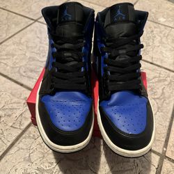 Men’s Air Jordan 1’s, Black and Blue 