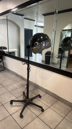 Professional Hooded Hair Dryer on Rolling Stand
