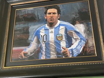 Messi Argentina painting