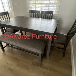 Dining Table Set With Bench