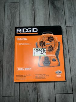 RIDGID R860721B 18V Cordless Hybrid Jobsite Fan (Tool Only)