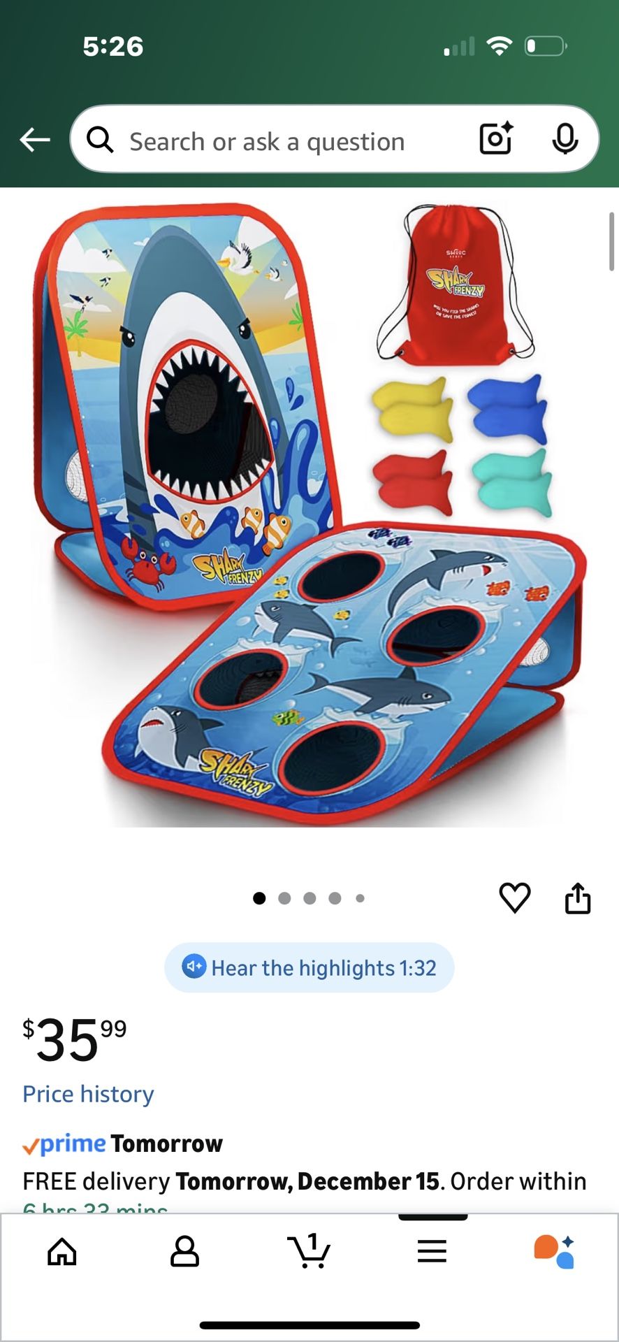 Shark Frenzy Game For Kids