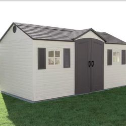 Lifetime 15 ft. x 8 ft. Resin Outdoor Garden Shed