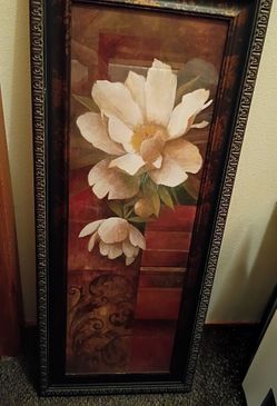 Framed Floral Wall Art Print